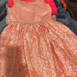 American Princess Pink and Silver Formal Dress